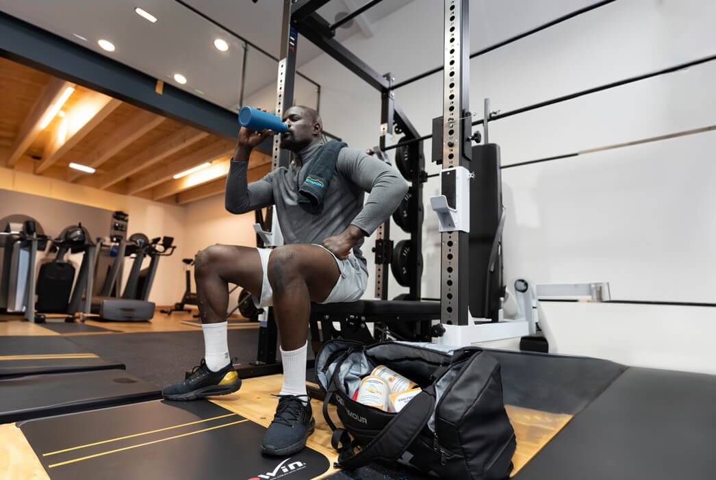 Mahamadou Diaby - Scéance de musculation