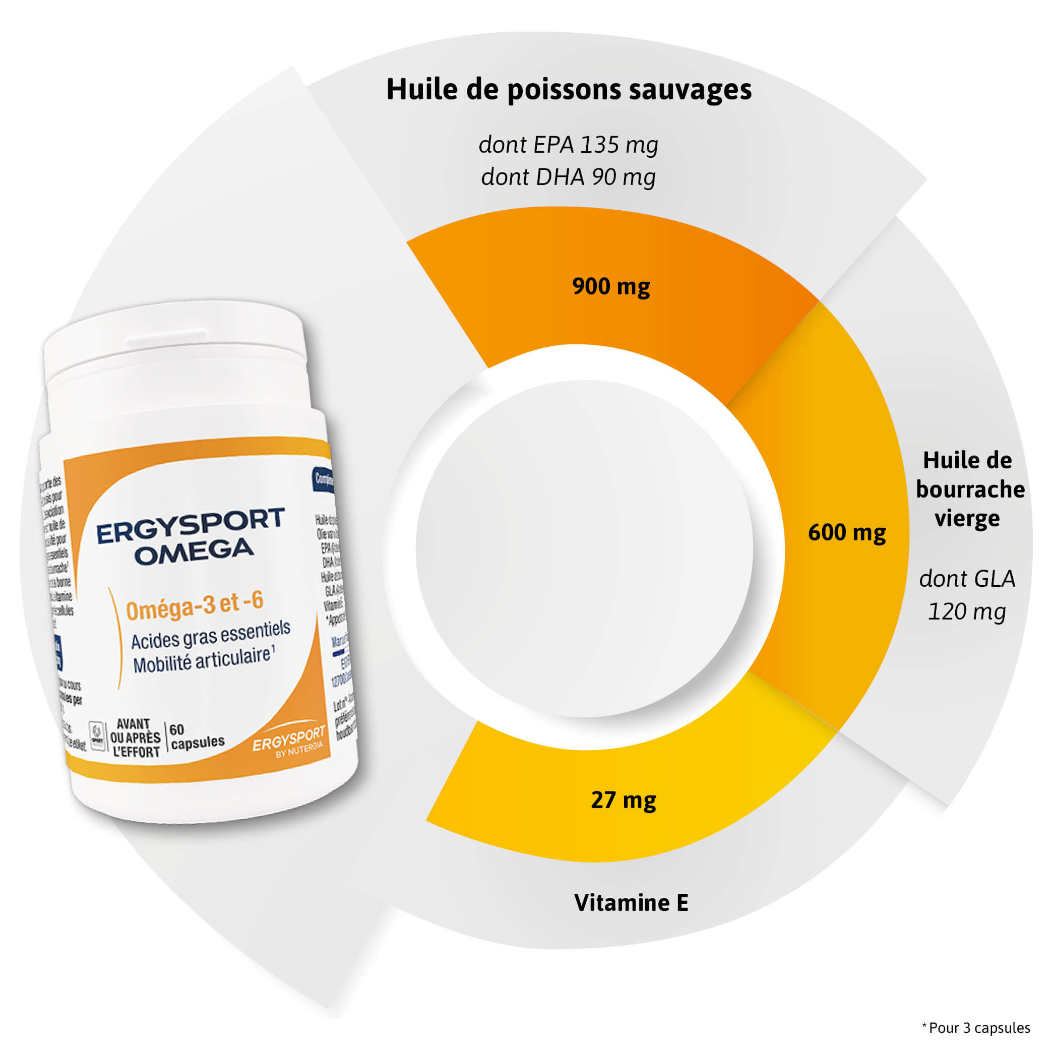 Composition ERGYSPORT OMEGA